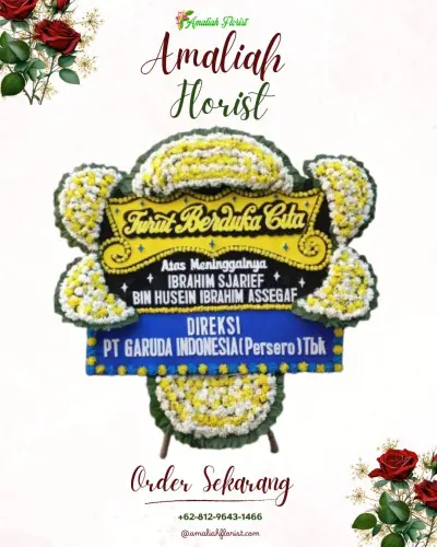 Papan Bunga Duka di Tunjungrejo