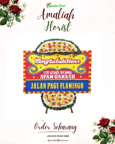 Bunga Papan Congratulation di Tunjungrejo